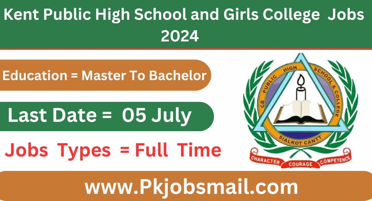 Cantt Public High School and Girls College Job Opportunities 2024