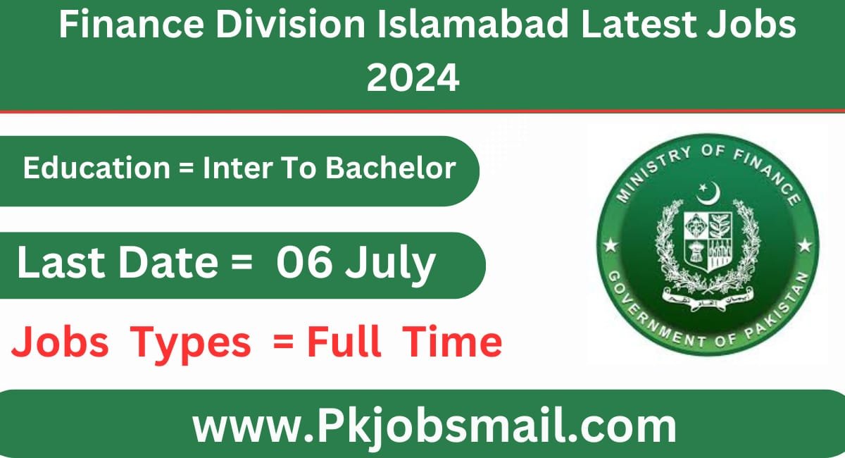 Finance Division Islamabad Latest Jobs 2024