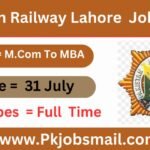 Pakistan Railway Lahore Latest Jobs 2024